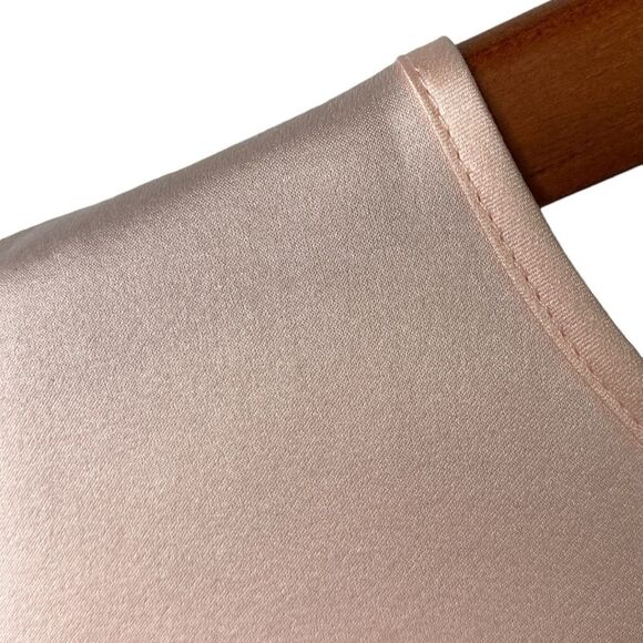 Antonio Melani Gilly Stretchy Silk Rolled Cap Sleeve Blouse High Neck Key Hole - Picture 5 of 14